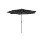Vihmavari LED päikesevalgustusega Ø 300 cm, halli värvi цена и информация | Päikesevarjud, markiisid ja alused | kaup24.ee