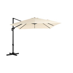 Зонт регулируемый 300 х 300 см, бежевый цена и информация | Зонты, маркизы, стойки | kaup24.ee