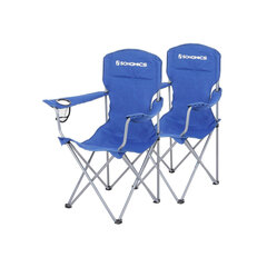Комплект из 2 стульев для кемпинга. Синий цвет цена и информация | Туристическая мебель | kaup24.ee