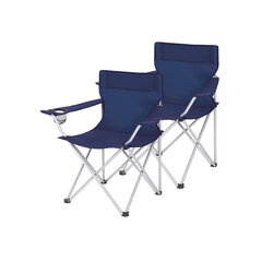 Комплект из 2 стульев для кемпинга. темно-синий цена и информация | Туристическая мебель | kaup24.ee