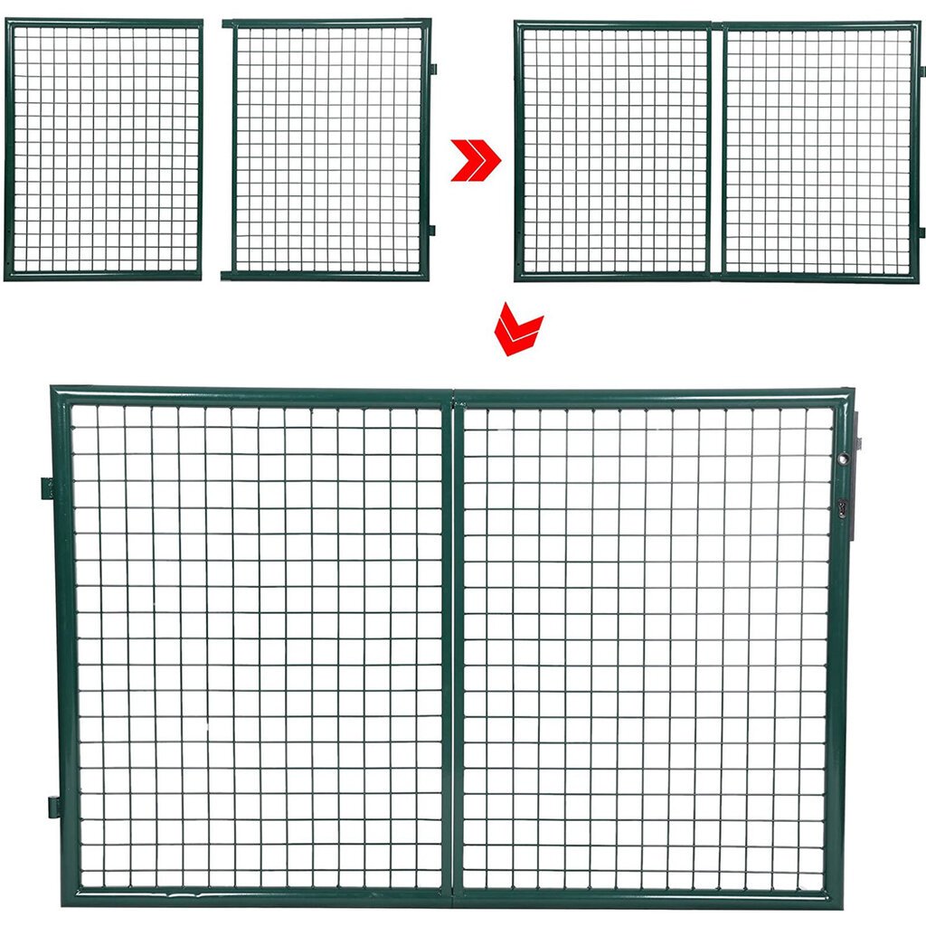 Topeltvärav/aiauks 100 x 320 cm цена и информация | Aiad ja tarvikud | kaup24.ee