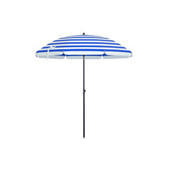 Складной пляжный зонт Ø 160 см, синий/белый цена и информация | Зонты, маркизы, стойки | kaup24.ee