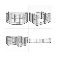 Клетка для собаки Feandrea, изготовлена из 8 панелей 77 х 80 см. цена и информация | Переноски, сумки | kaup24.ee