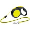 Flexi automaatne rihm Neon S, kollane, 5 m