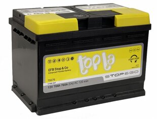 Аккумулятор Topla EFB Stop&Go TSG70 12V 70Ач R 760EN цена и информация | Аккумуляторы | kaup24.ee