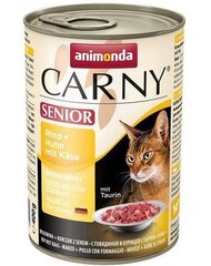 Консервы для кошек Animonda Carny Senior с говядиной, курицей и сыром, 400 г цена и информация | Кошачьи консервы | kaup24.ee