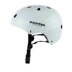 Велосипедный шлем - YF-1 - MOOVKEE - глянцевый белый - размер 48-55 цена и информация | Шлемы | kaup24.ee