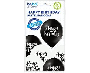 12"/30cm Trükipildiga õhupallid 6 tk, "Happy Birthday" 3716 hind ja info | Õhupallid | kaup24.ee