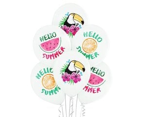 Набор воздушных шаров «Hello Summer», 12"/ 30 см, 6 шт, 1449 цена и информация | Воздушные шары | kaup24.ee