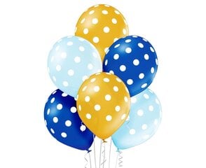 12"/30cm Trükipildiga õhupallid 6 tk, Polka Dots. 4007 hind ja info | Õhupallid | kaup24.ee
