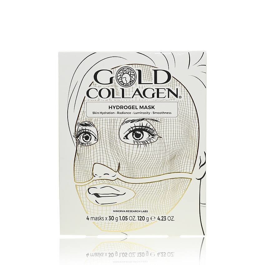 Hüdrogeel näomask Gold Collagen 4 tk цена и информация | Näomaskid, silmamaskid | kaup24.ee