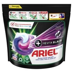 Ariel All-in-1 PODs +Revita Black капсулы для стирки, 36 шт. kaina ir informacija | Моющие средства | kaup24.ee