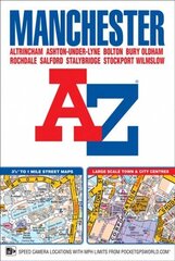 Manchester A-Z Street Atlas (paperback) New 13th edition цена и информация | Путеводители, путешествия | kaup24.ee