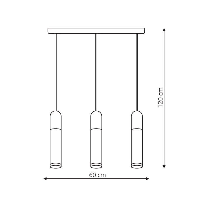 Rippvalgusti Light Prestige FANO 3, must цена и информация | Rippvalgustid | kaup24.ee