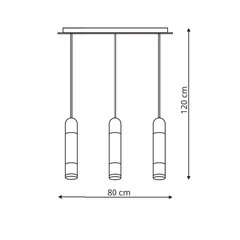 Rippvalgusti Light Prestige FORLI 3, kroom цена и информация | Люстры | kaup24.ee