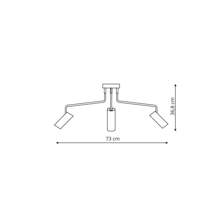 Laevalgusti Light Prestige FUTURO 3, must hind ja info | Laelambid | kaup24.ee