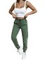 Naiste puuvillased vabaajapüksid Brooklyn, roheline цена и информация | Naiste püksid | kaup24.ee