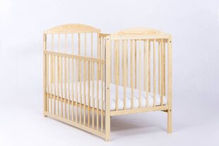 Детская кроватка - LULAYA - бортик - сосна цена и информация | Детские кроватки | kaup24.ee