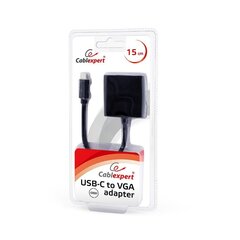 Gembird AB-CM-VGAF-01, USB-C/VGA, 0.15 м цена и информация | Кабели и провода | kaup24.ee