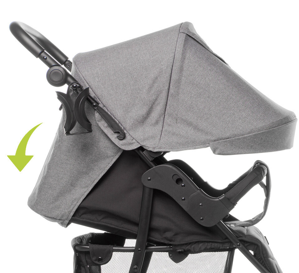 Universaalne jalutuskäru beebile 4Baby Rapid XXIII, Melange Light Grey цена и информация | Vankrid, jalutuskärud | kaup24.ee