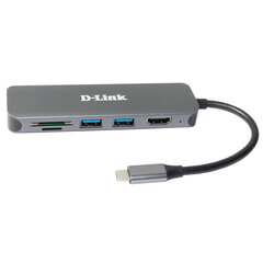 USB-разветвитель D-Link DUB-2327 цена и информация | Адаптеры и USB-hub | kaup24.ee