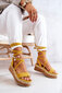 Naiste sandaalid On the Wedge Yellow Shanny 18534-H, kollane hind ja info | Naiste sandaalid | kaup24.ee