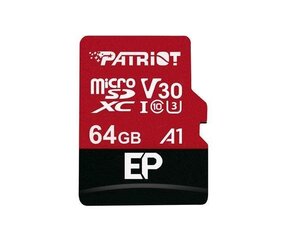 Карта памяти Patriot PEF64GEP31MCX, 64 ГБ цена и информация | USB накопители | kaup24.ee