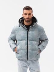 зимняя куртка c529 - голубая цена и информация | Мужские куртки | kaup24.ee