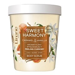 Aromaatne siluv suhkrukoorija Caramel and Vanilla Lirene Dermo Sweet Harmony Body Scrub, 200g hind ja info | Dušigeelid, õlid | kaup24.ee