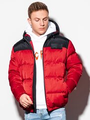 зимняя куртка c458 - красная цена и информация | Мужские куртки | kaup24.ee