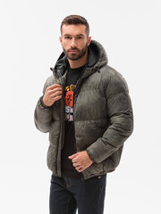 зимняя куртка c529 - хаки цена и информация | Мужские куртки | kaup24.ee