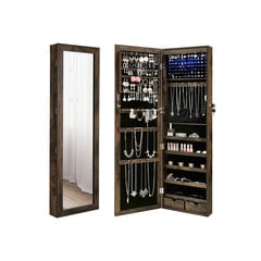 Ювелирный шкаф, винтажный коричневый цена и информация | Зеркальца | kaup24.ee