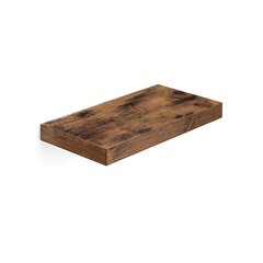 Seinariiul 40 x 20 x 3,8 cm, pruuni värvi hind ja info | Riiulid | kaup24.ee