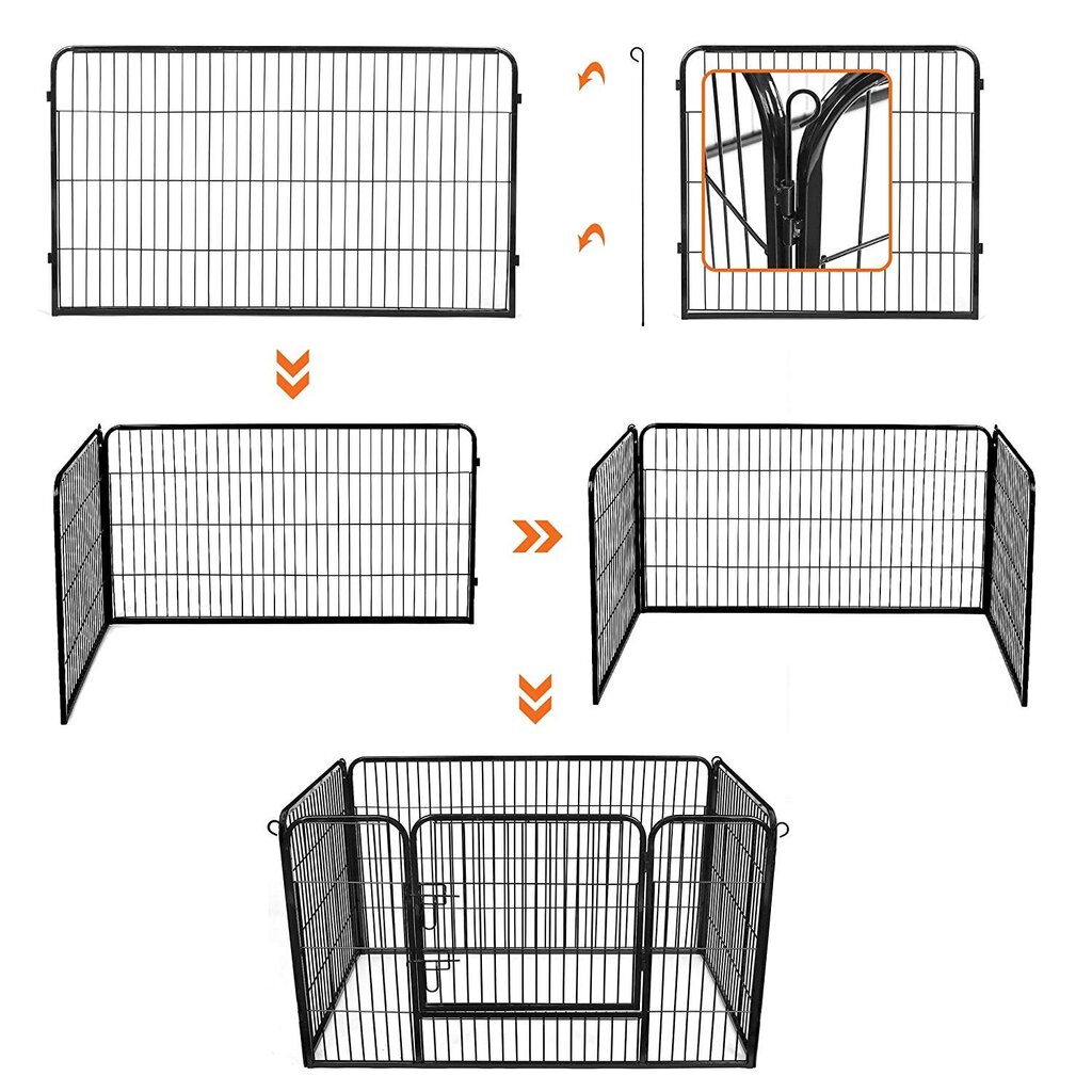 Koera puur Feandrea 122 x 80 x 70 cm hind ja info | Transportkorvid, puurid | kaup24.ee