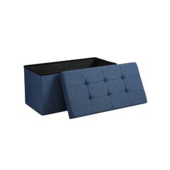 Hingedega kattega iste 76 cm., kunstnahast, sinine hind ja info | Kott-toolid, tumbad, järid | kaup24.ee