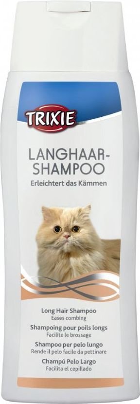 Šampoon pikakarvalistele kassidele Trixie, 250 ml hind ja info | Karvahooldustooted loomadele | kaup24.ee