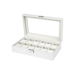 Белая коробка для часов, 10 часов цена и информация | Детали интерьера | kaup24.ee