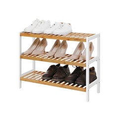 Полка для обуви 70 х 55 х 26 см., белый цена и информация | Полки для обуви, банкетки | kaup24.ee