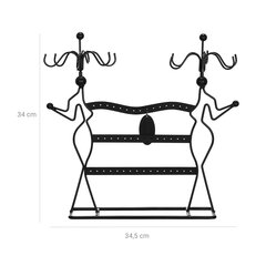 Стильная подставка для украшений JDS78B, черная цена и информация | Детали интерьера | kaup24.ee