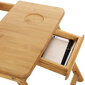 Reguleeritav bambusest kandik LLD002 цена и информация | Arvutilauad, kirjutuslauad | kaup24.ee