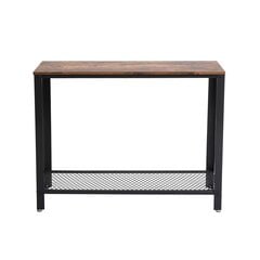 Консольный стол LNT80X, коричневый/черный цена и информация | Столы-консоли | kaup24.ee