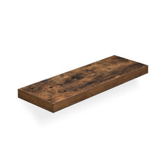 Полка деревянная 60 х 20 х 3,8 см., цвет коричневый цена и информация | Полки | kaup24.ee
