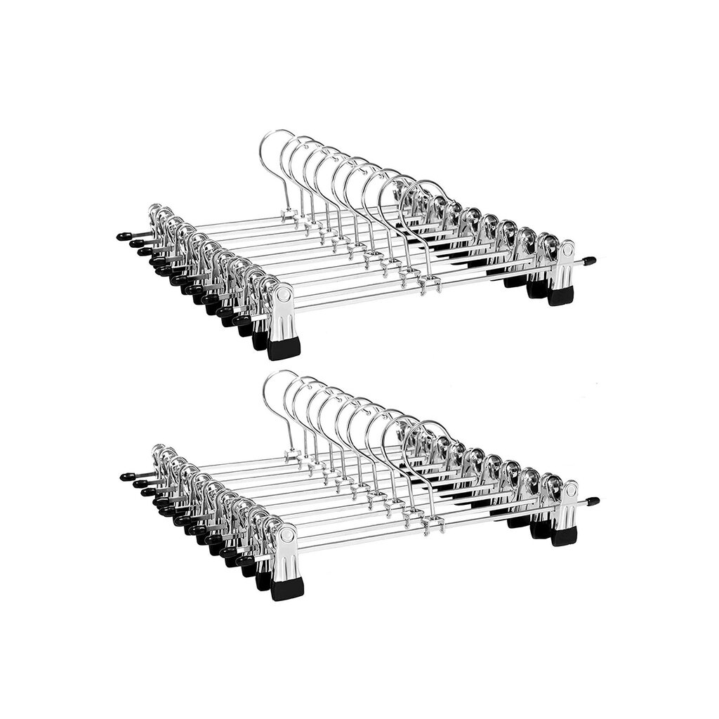 Metallist pükste riidepuud 20 tk. hind ja info | Riidepuud ja -kotid | kaup24.ee