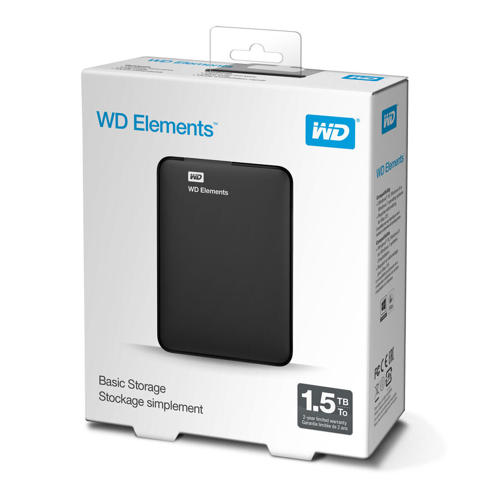 Väline kõvaketas Western Digital WDBU6Y0015BBK-WESN 1,5 TB цена и информация | Välised kõvakettad (SSD, HDD) | kaup24.ee