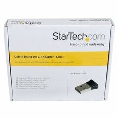 Startech Bluetooth Adapter Startech USBBT1EDR2 цена и информация | Адаптеры и USB-hub | kaup24.ee