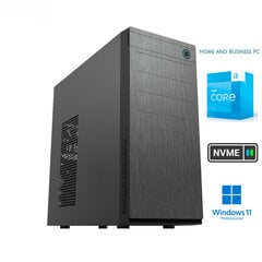 Стационарный компьютер H&B i3-13100 8GB 512GB NVME SSD Windows 11 Professional  цена и информация | Стационарные компьютеры | kaup24.ee