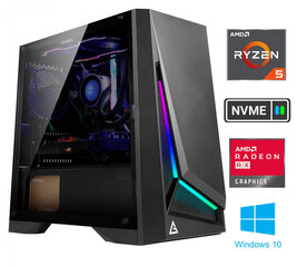 Gamer Ryzen 5 4600G 32GB 1TB SSD NVME RX6600 Windows 10 hind ja info | Lauaarvutid | kaup24.ee