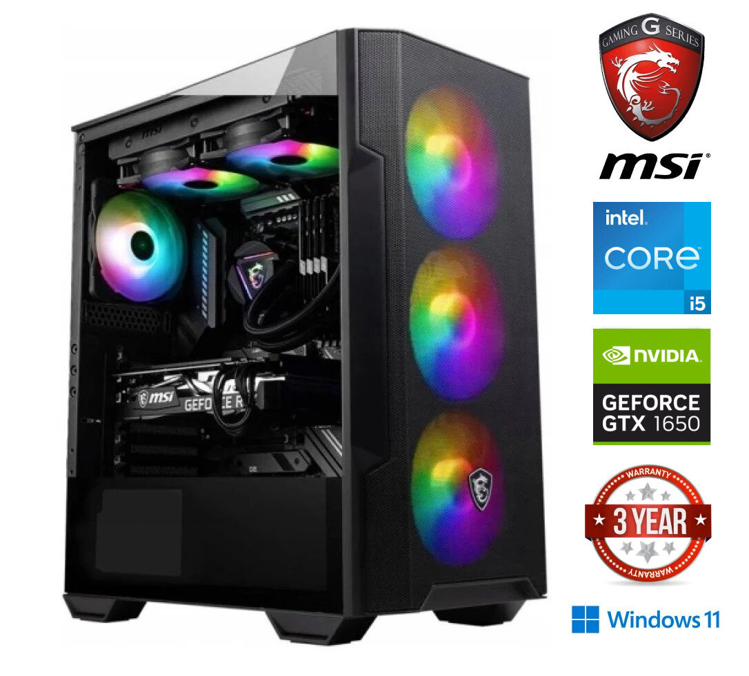 Gamer Ryzen 5 4600G 32GB 512GB SSD NVME 2TB HDD GTX 1650 Windows 10 hind ja info | Lauaarvutid | kaup24.ee