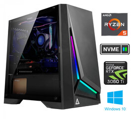 Ryzen 5 4600G 16GB 1TB SSD NVME 2TB HDD RTX 3060 Ti Windows 10 hind ja info | Lauaarvutid | kaup24.ee