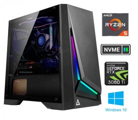 Ryzen 5 4600G 16GB 256GB SSD NVME RTX 3060 Ti Windows 10 hind ja info | Lauaarvutid | kaup24.ee